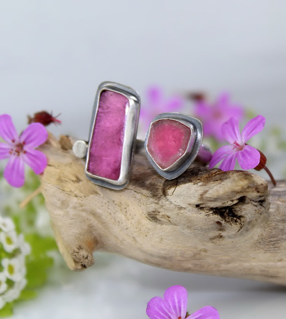 Flowering the World - Tourmaline Sterling Silver Ring