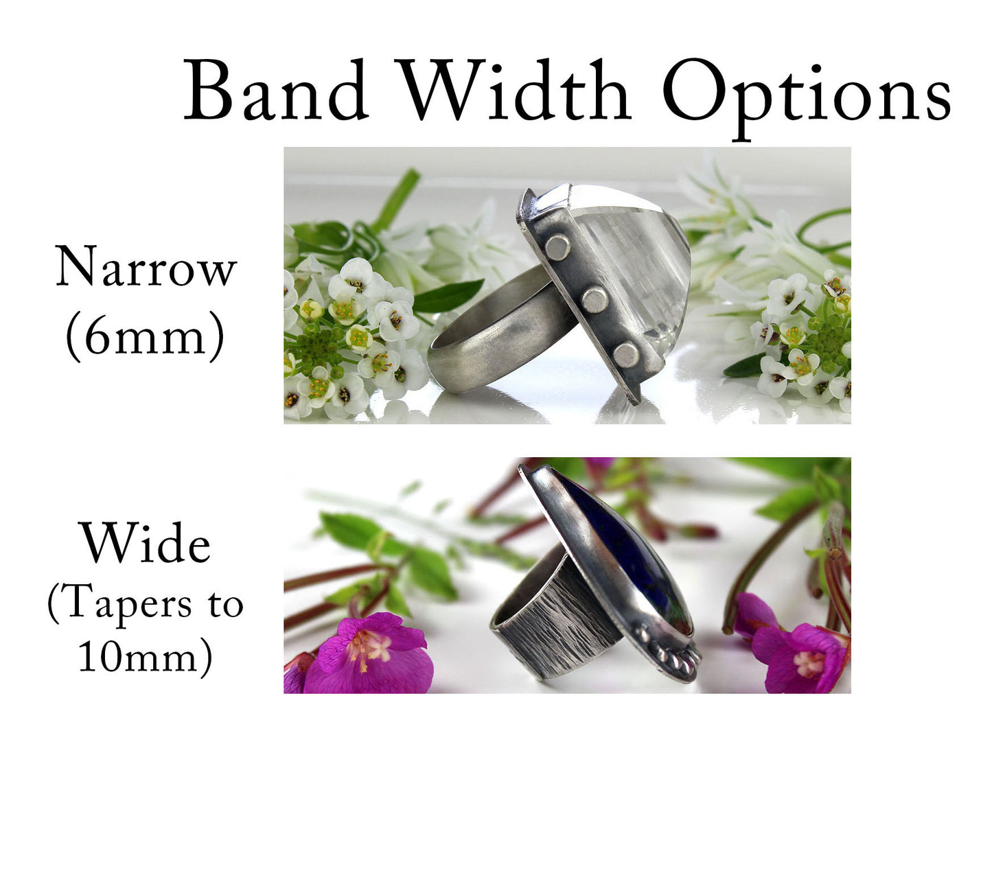 MADE TO ORDER :: Amid the Clouds - Plume Agate Sterling Silver Ring