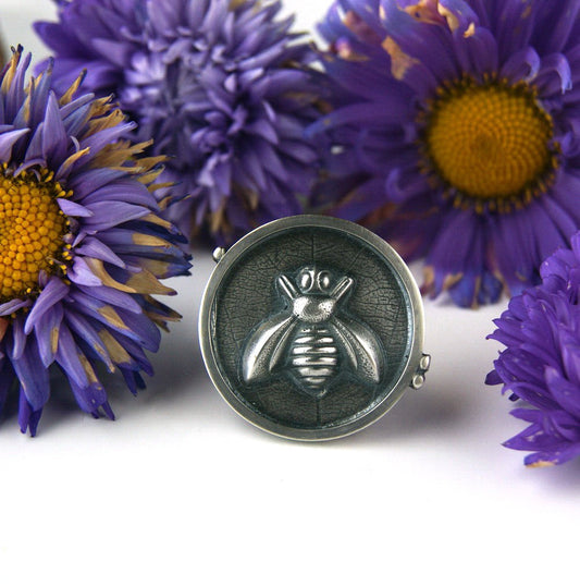 MADE TO ORDER :: The Bee - Bumble Bee Sterling Silver Ring