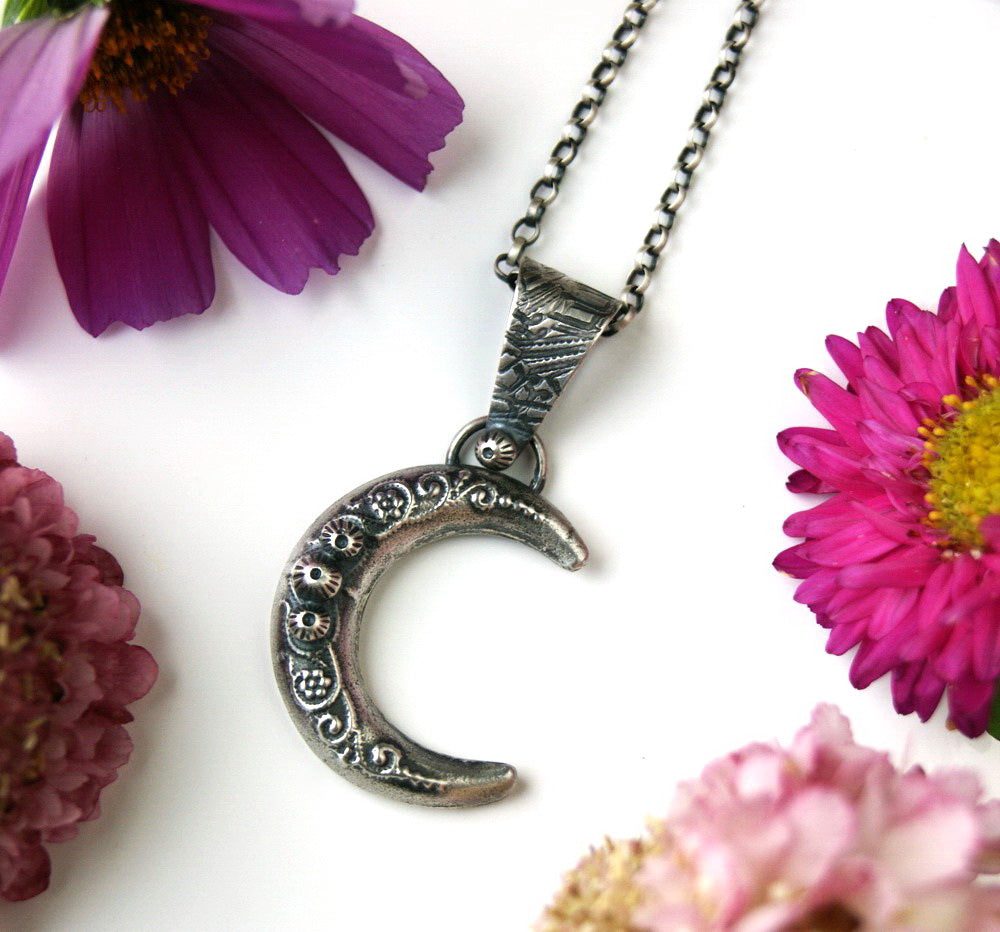 MADE TO ORDER :: Moon Power - Moon Sterling Silver Necklace
