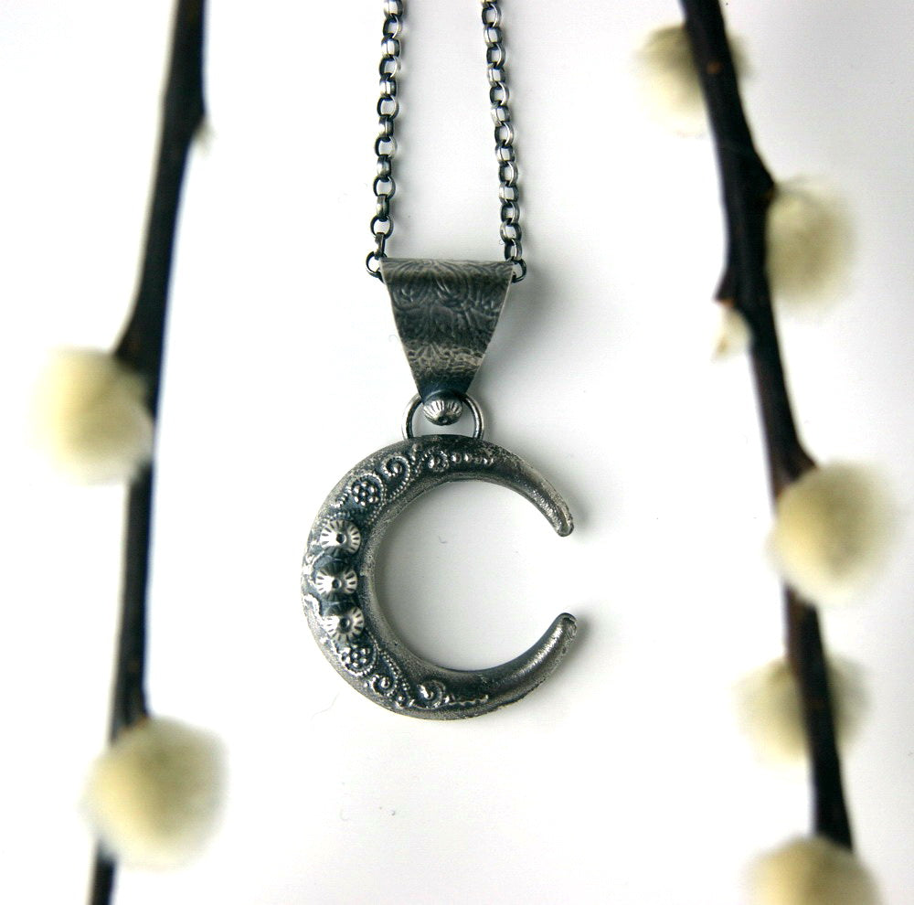 MADE TO ORDER :: Moon Power - Moon Sterling Silver Necklace