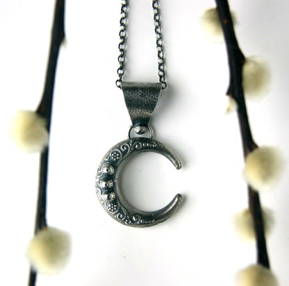 MADE TO ORDER :: Moon Power - Moon Sterling Silver Necklace