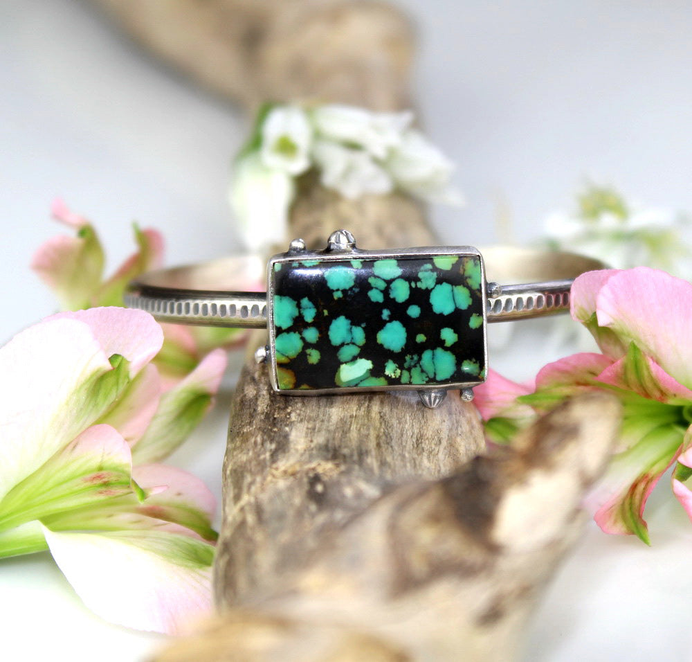 The Birth of Water - Turquoise Sterling Silver Cuff
