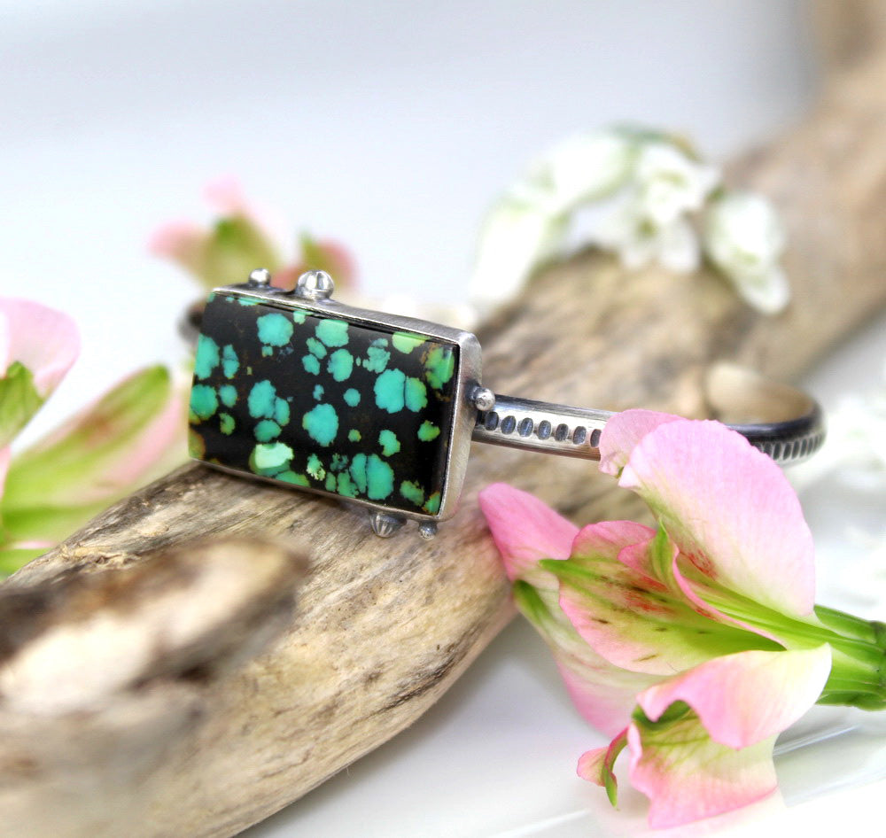 The Birth of Water - Turquoise Sterling Silver Cuff