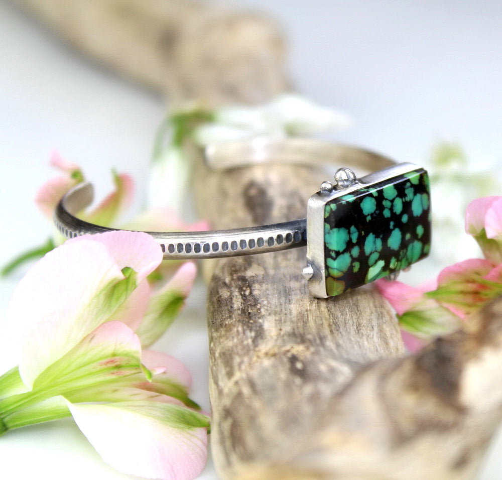The Birth of Water - Turquoise Sterling Silver Cuff