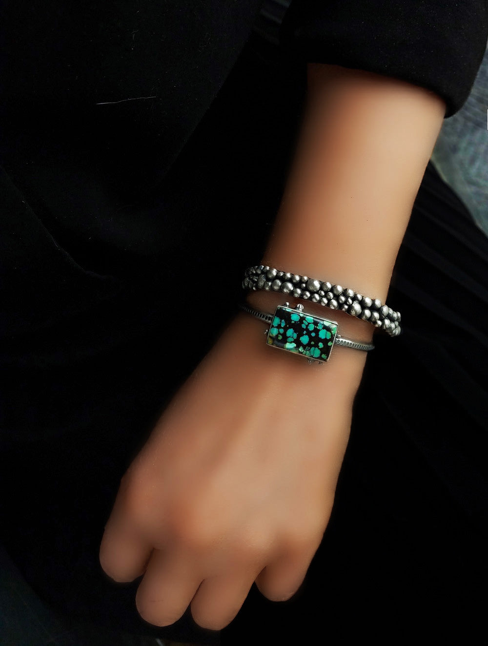 The Birth of Water - Turquoise Sterling Silver Cuff