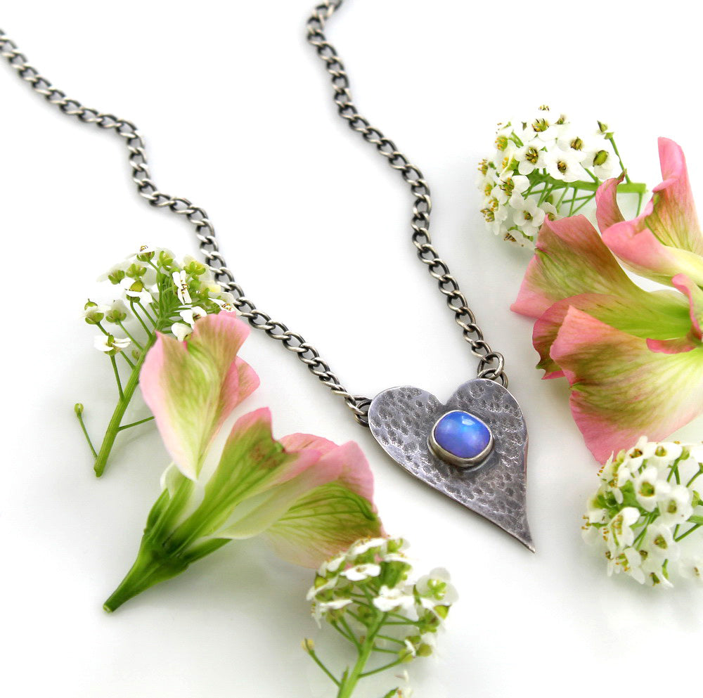 Universal Life - Ethiopian Opal Sterling Silver Necklace