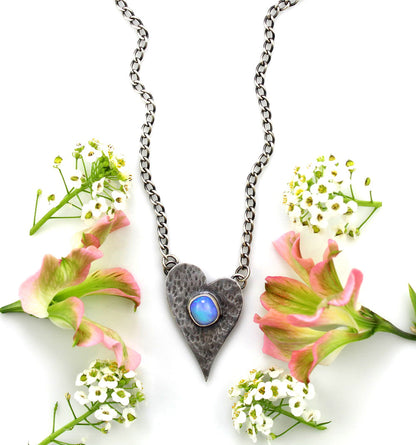 Universal Life - Ethiopian Opal Sterling Silver Necklace