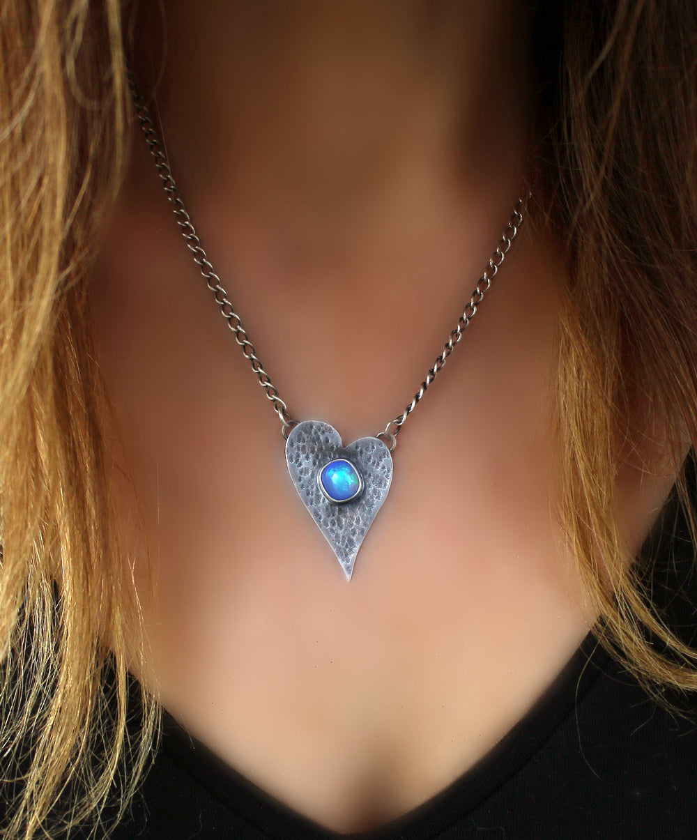 Universal Life - Ethiopian Opal Sterling Silver Necklace