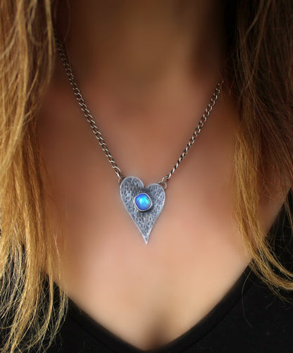 Universal Life - Ethiopian Opal Sterling Silver Necklace