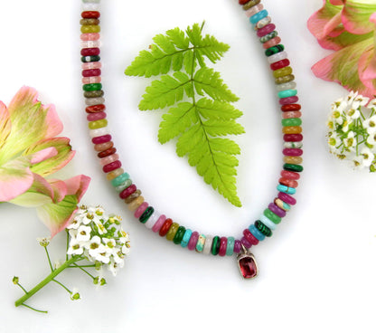 A New Universe - Tourmaline Sterling Silver Necklace