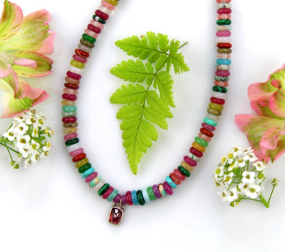 A New Universe - Tourmaline Sterling Silver Necklace