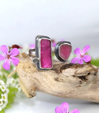 Flowering the World - Tourmaline Sterling Silver Ring