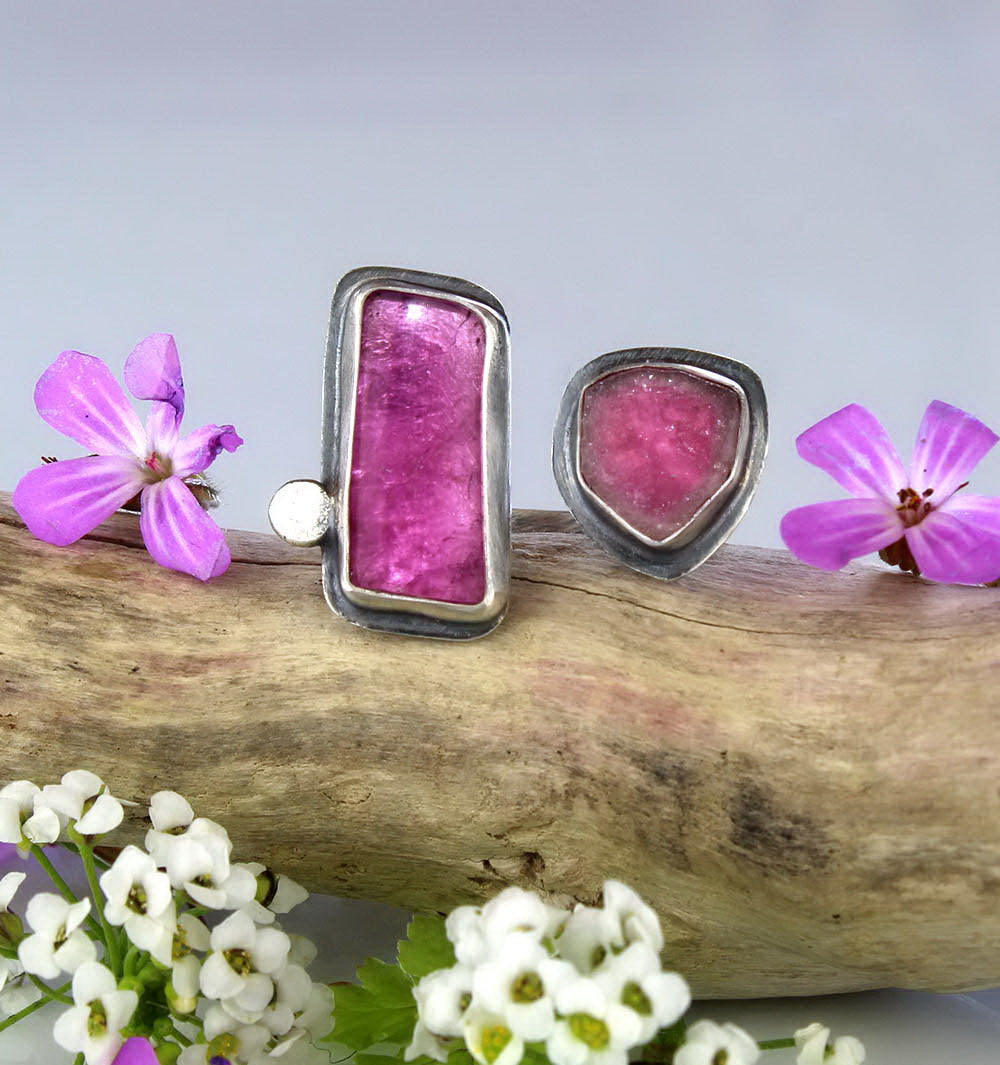 Flowering the World - Tourmaline Sterling Silver Ring