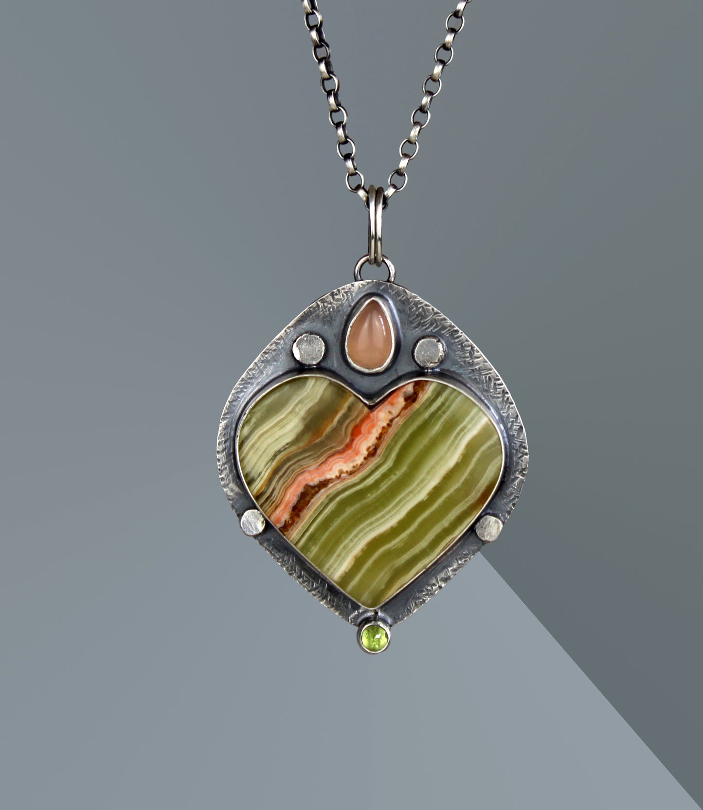 A Glad Heart - Calcite Sterling Silver Necklace
