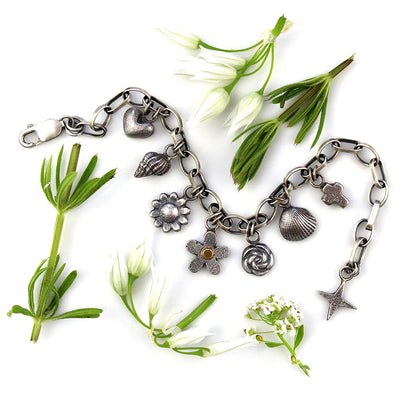 MADE TO ORDER :: Abundance - Sterling Silver Charm Bracelet