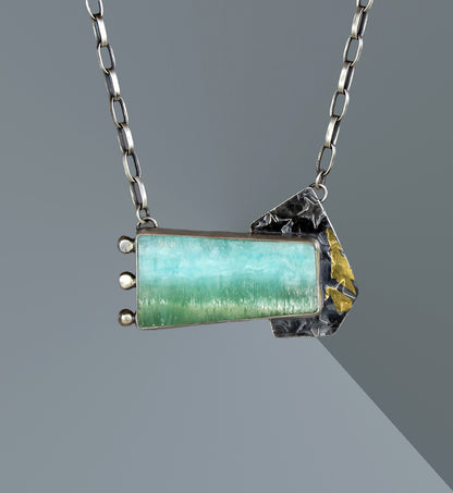 The Gathering Light - Aragonite Sterling Silver Necklace