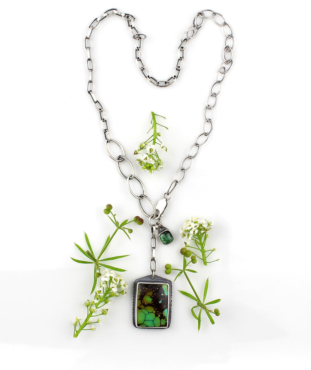 Beyond the Heavens - Turquoise Sterling Silver Necklace