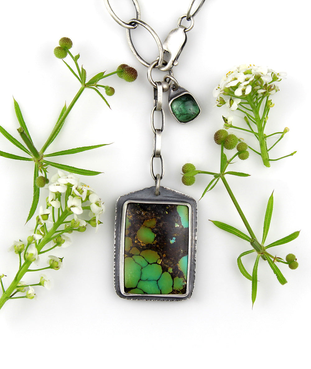 Beyond the Heavens - Turquoise Sterling Silver Necklace