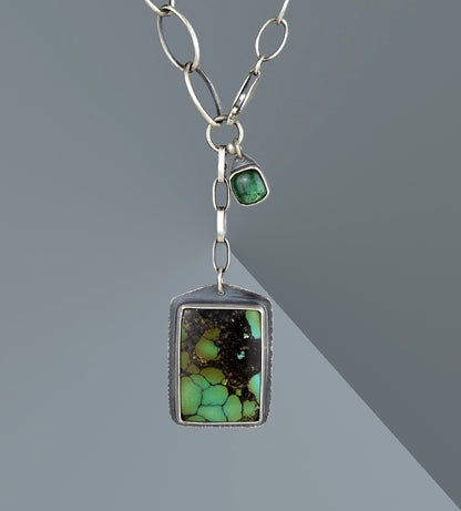 Beyond the Heavens - Turquoise Sterling Silver Necklace