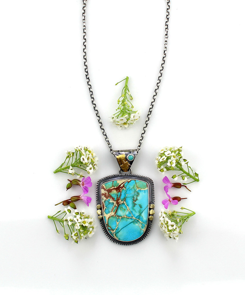 The Sea of Dreams - Sea Sediment Sterling Silver Necklace