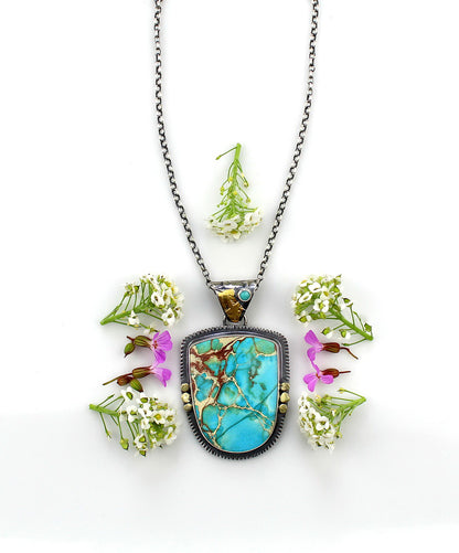 The Sea of Dreams - Sea Sediment Sterling Silver Necklace