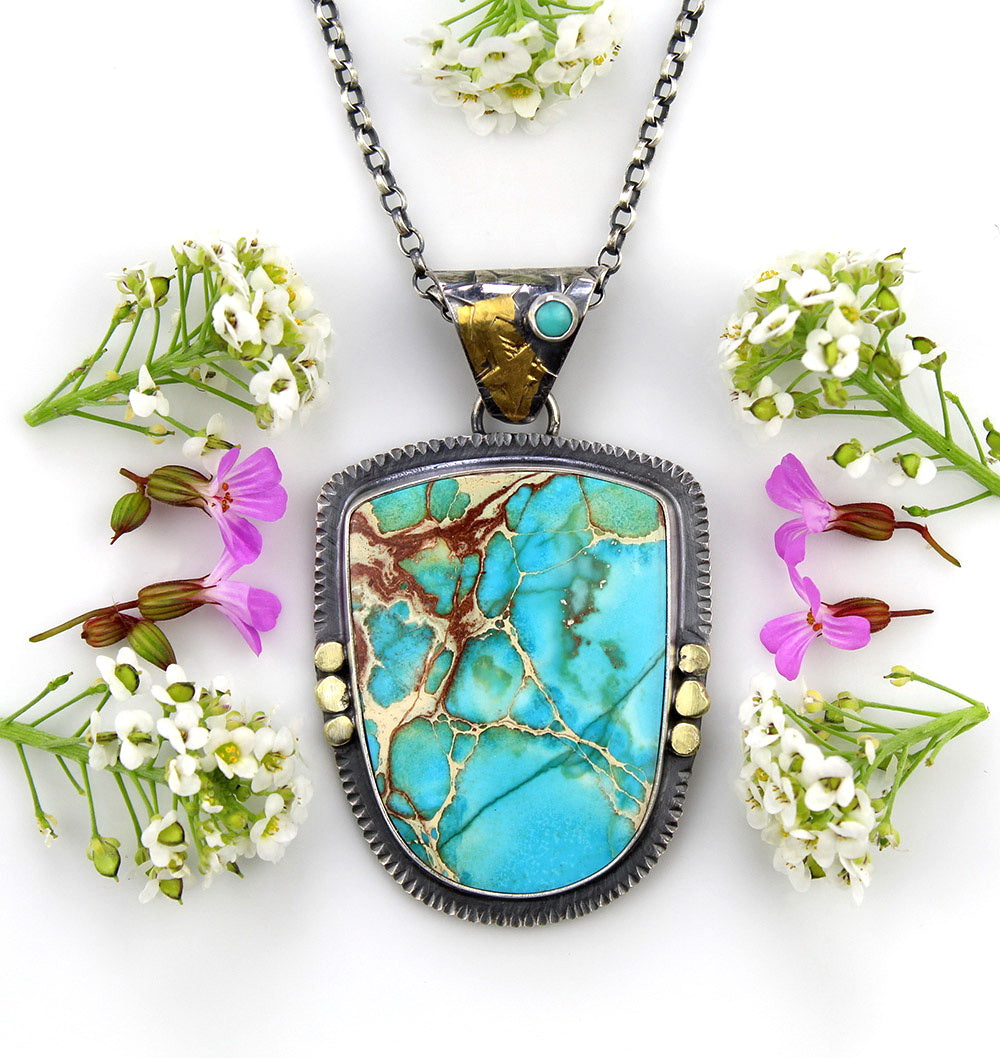 The Sea of Dreams - Sea Sediment Sterling Silver Necklace