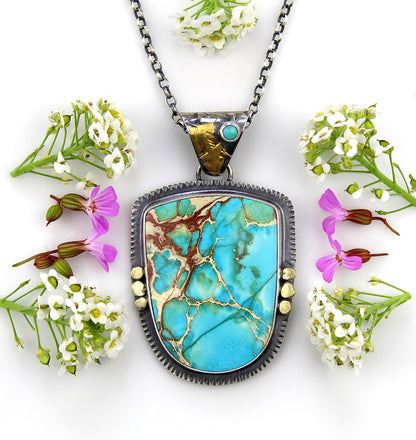 The Sea of Dreams - Sea Sediment Sterling Silver Necklace