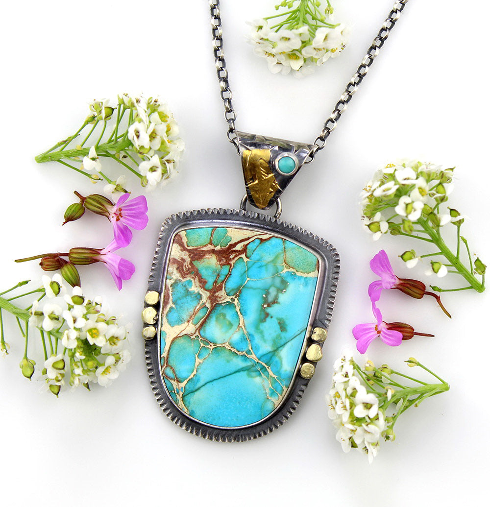 The Sea of Dreams - Sea Sediment Sterling Silver Necklace