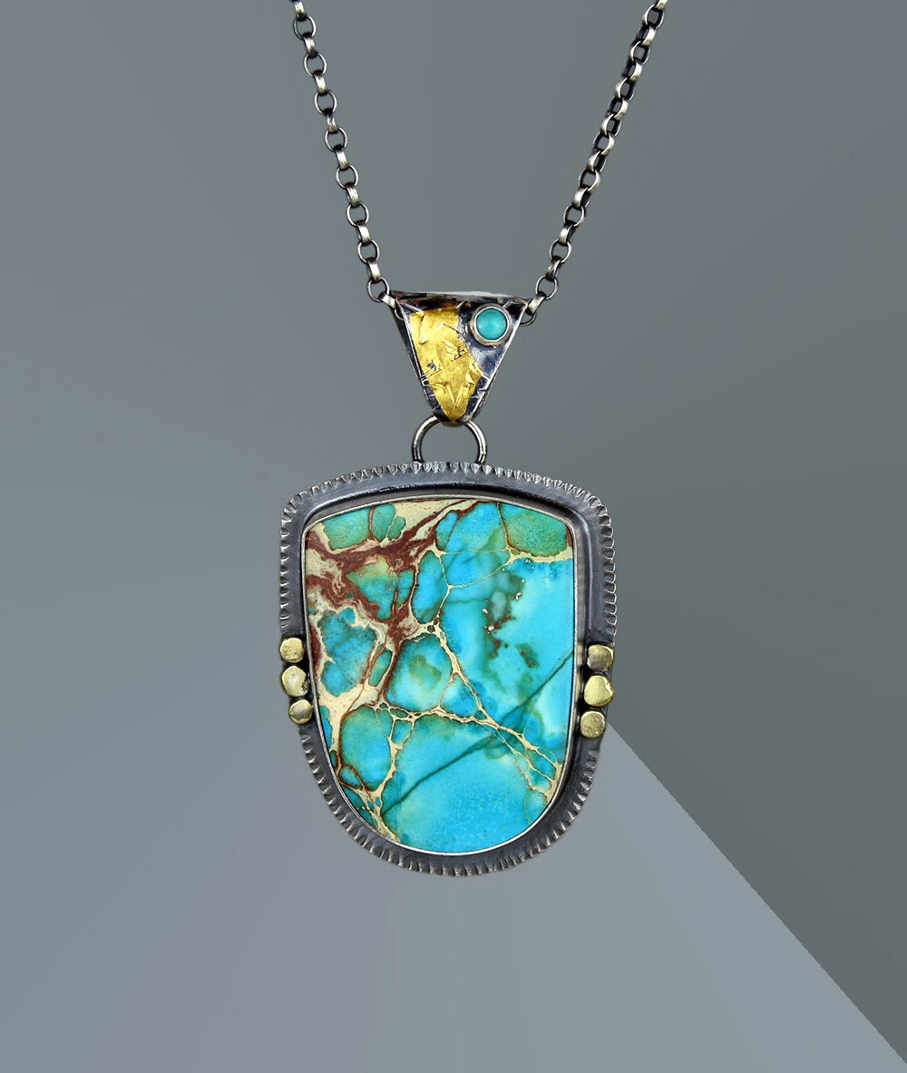 The Sea of Dreams - Sea Sediment Sterling Silver Necklace