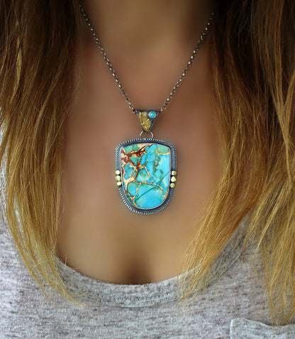 The Sea of Dreams - Sea Sediment Sterling Silver Necklace