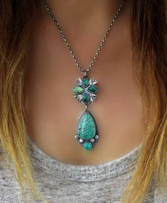Where Sea Meets Shore - Turquoise Sterling Silver Necklace