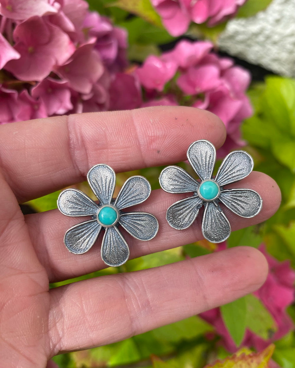 MADE TO ORDER :: Soul of the Sky - Turquoise Sterling Silver Earrings