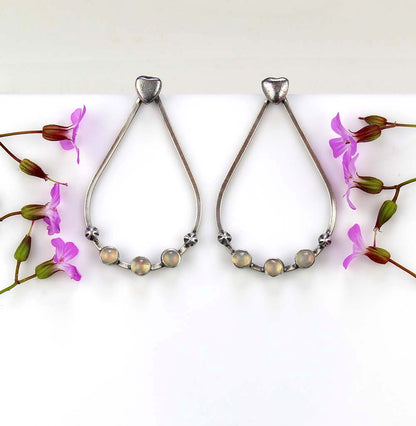 A New Universe - Ethiopian Opal Sterling Silver Earrings