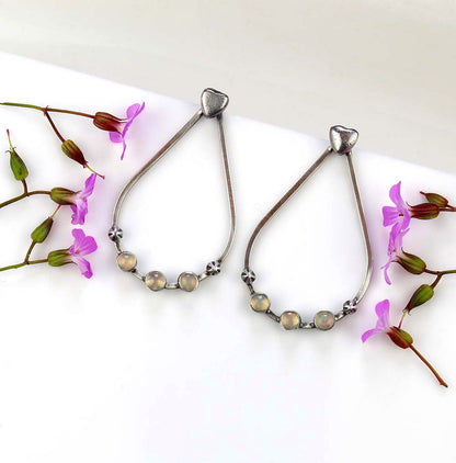A New Universe - Ethiopian Opal Sterling Silver Earrings