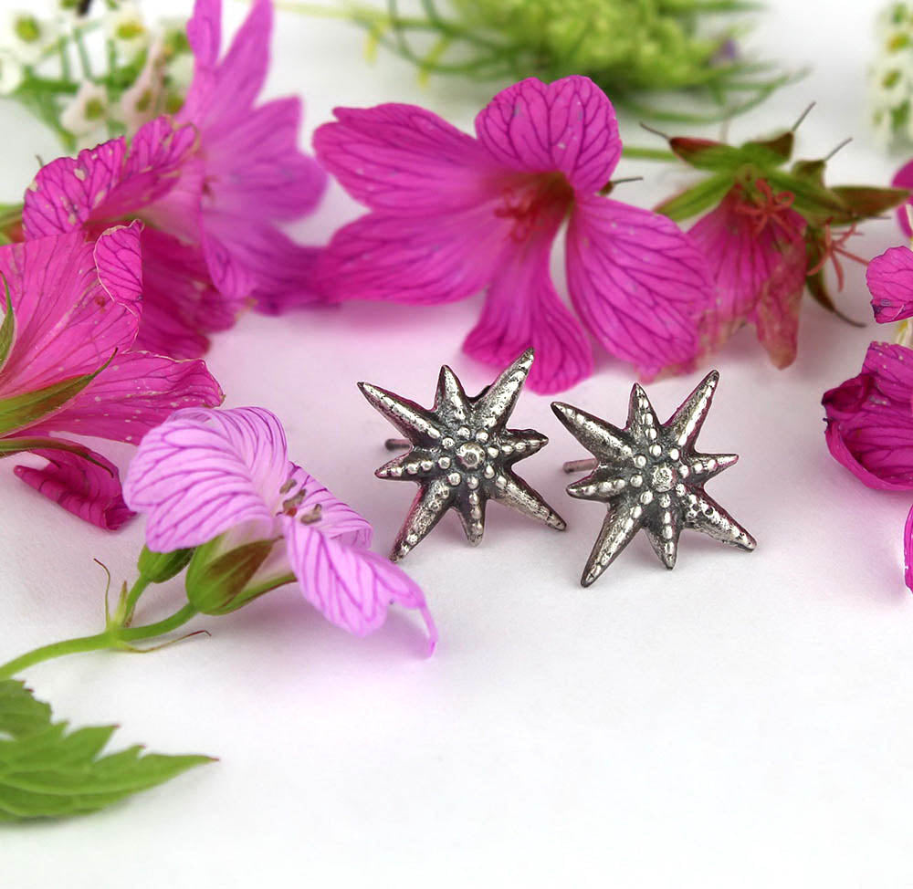 MADE TO ORDER :: Wild Star - Sterling Silver Star Earrings