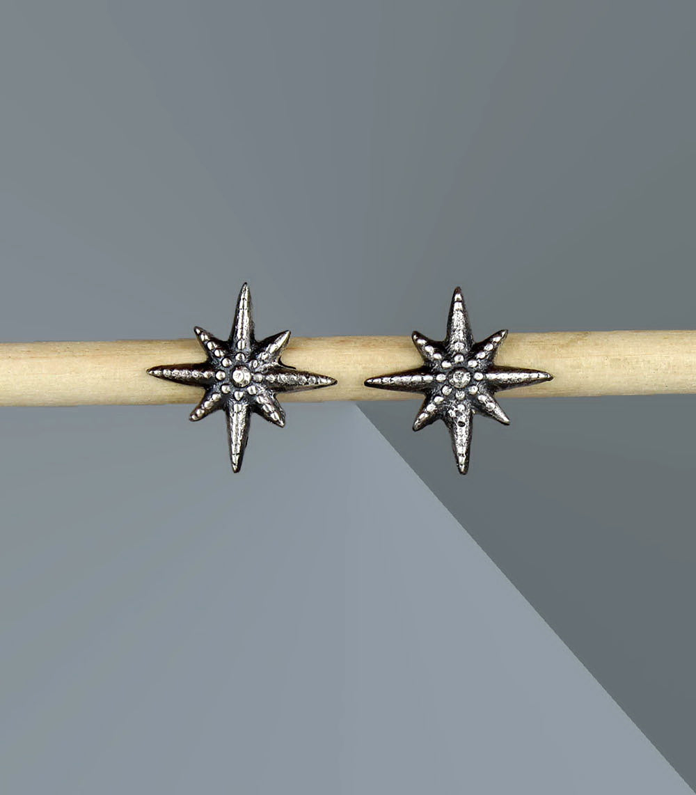 MADE TO ORDER :: Wild Star - Sterling Silver Star Earrings