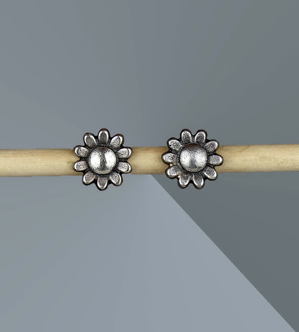 MADE TO ORDER :: Flowering the World - Sterling Silver Flower Earrings