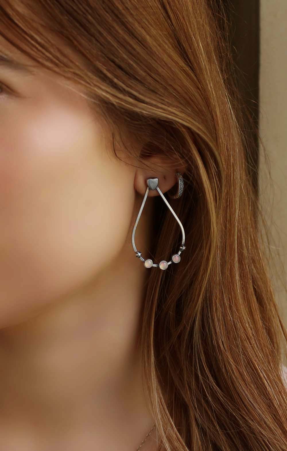 A New Universe - Ethiopian Opal Sterling Silver Earrings