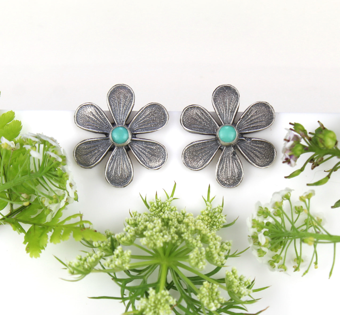 MADE TO ORDER :: Soul of the Sky - Turquoise Sterling Silver Earrings