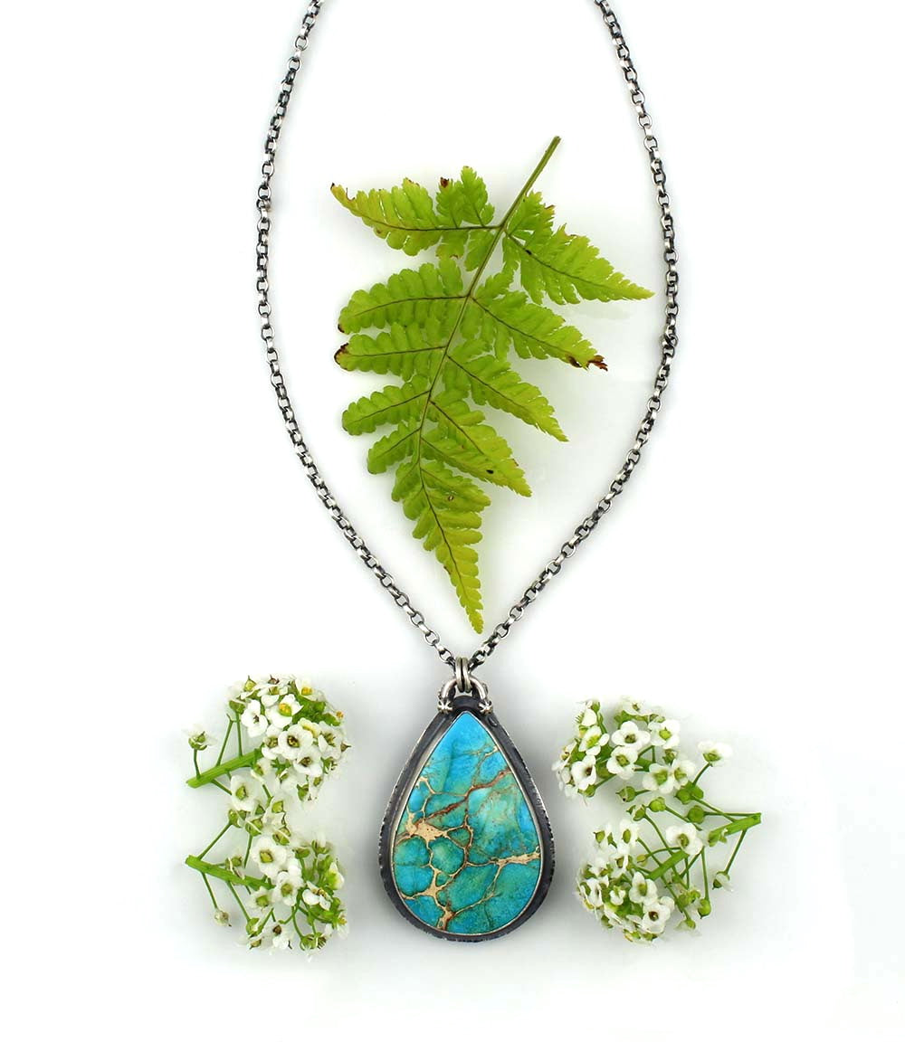 The Sea of Dreams - Sea Sediment Sterling Silver Necklace