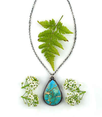 The Sea of Dreams - Sea Sediment Sterling Silver Necklace