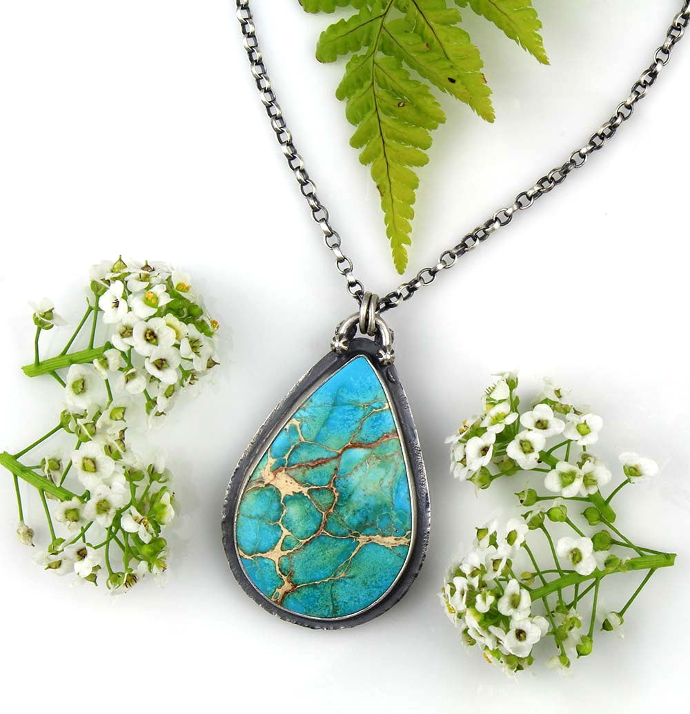 The Sea of Dreams - Sea Sediment Sterling Silver Necklace