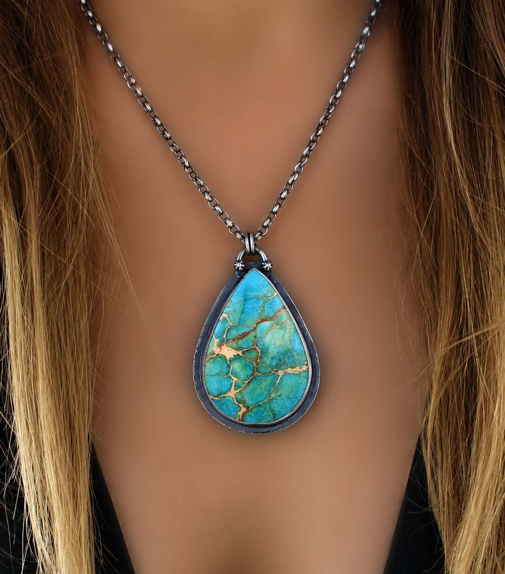 The Sea of Dreams - Sea Sediment Sterling Silver Necklace
