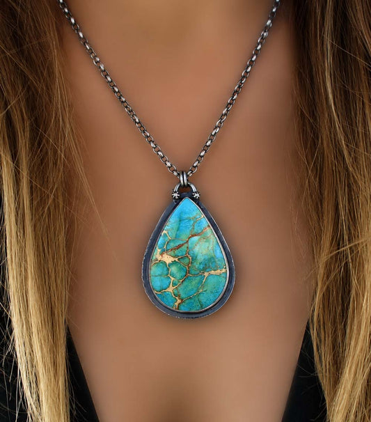 The Sea of Dreams - Sea Sediment Sterling Silver Necklace