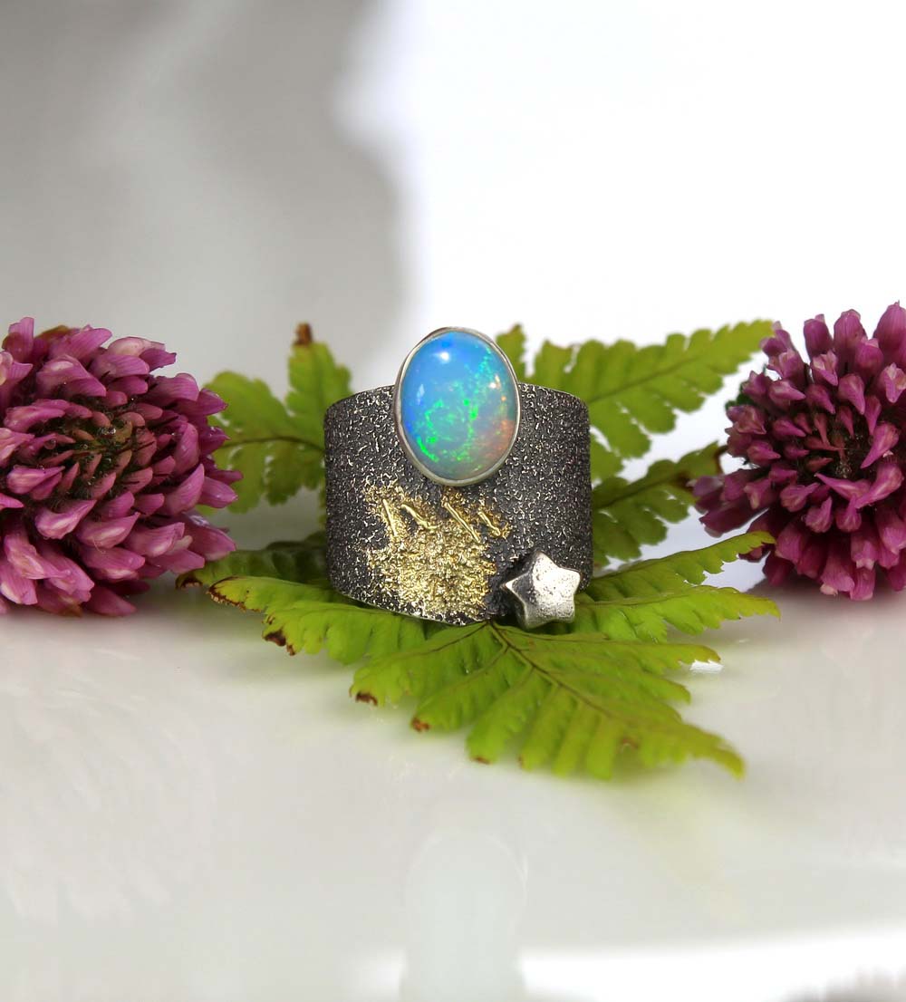 To Shine a Light - Ethiopian Opal Sterling Silver Ring