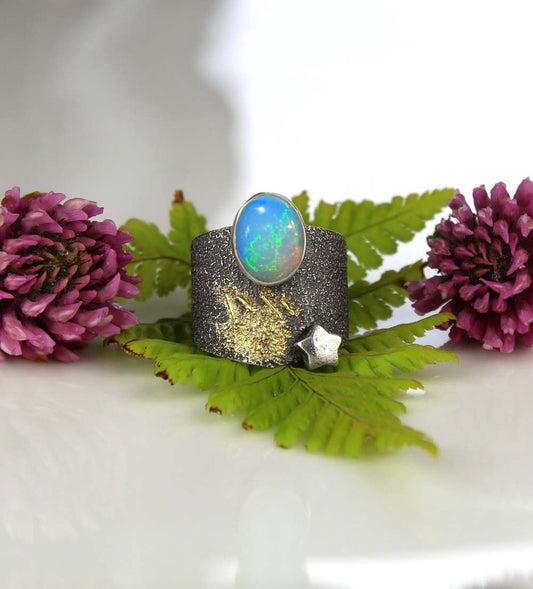 To Shine a Light - Ethiopian Opal Sterling Silver Ring