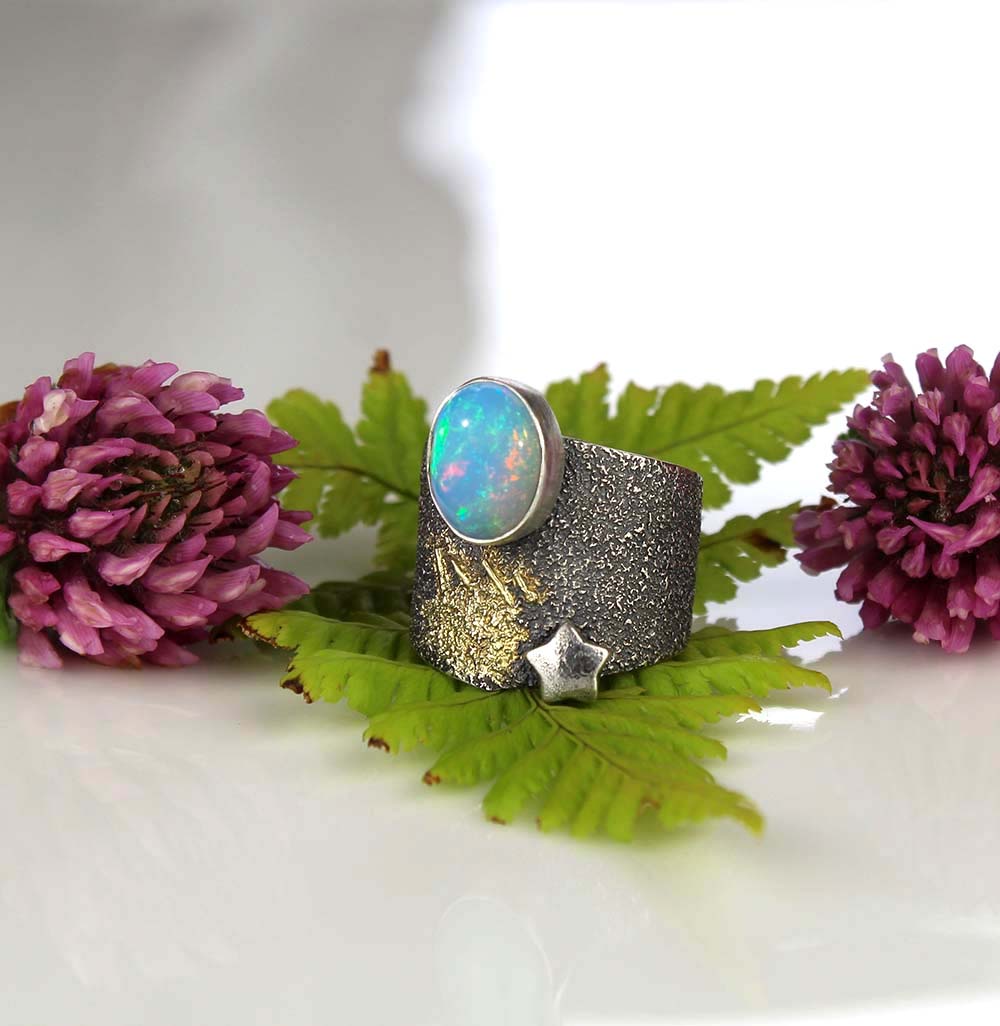 To Shine a Light - Ethiopian Opal Sterling Silver Ring