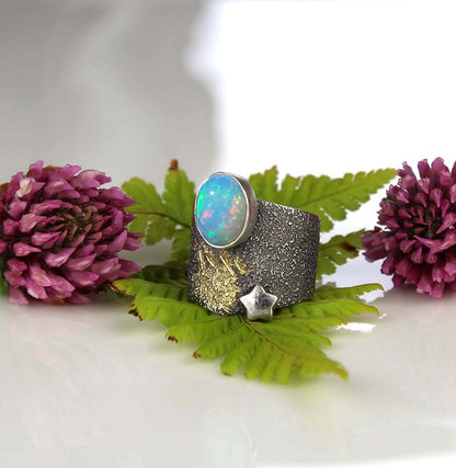 To Shine a Light - Ethiopian Opal Sterling Silver Ring