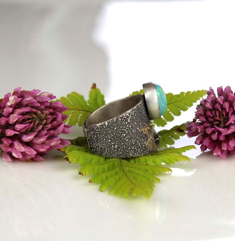To Shine a Light - Ethiopian Opal Sterling Silver Ring